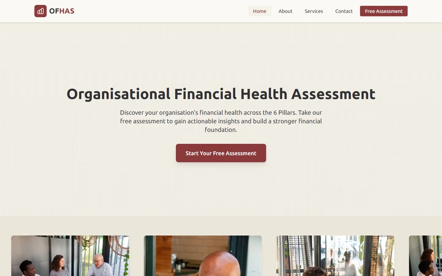 OFHAS website screenshot